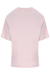 Displays the Pale Lilac 'FILA' branded Carly Boyfriend T-Shirt