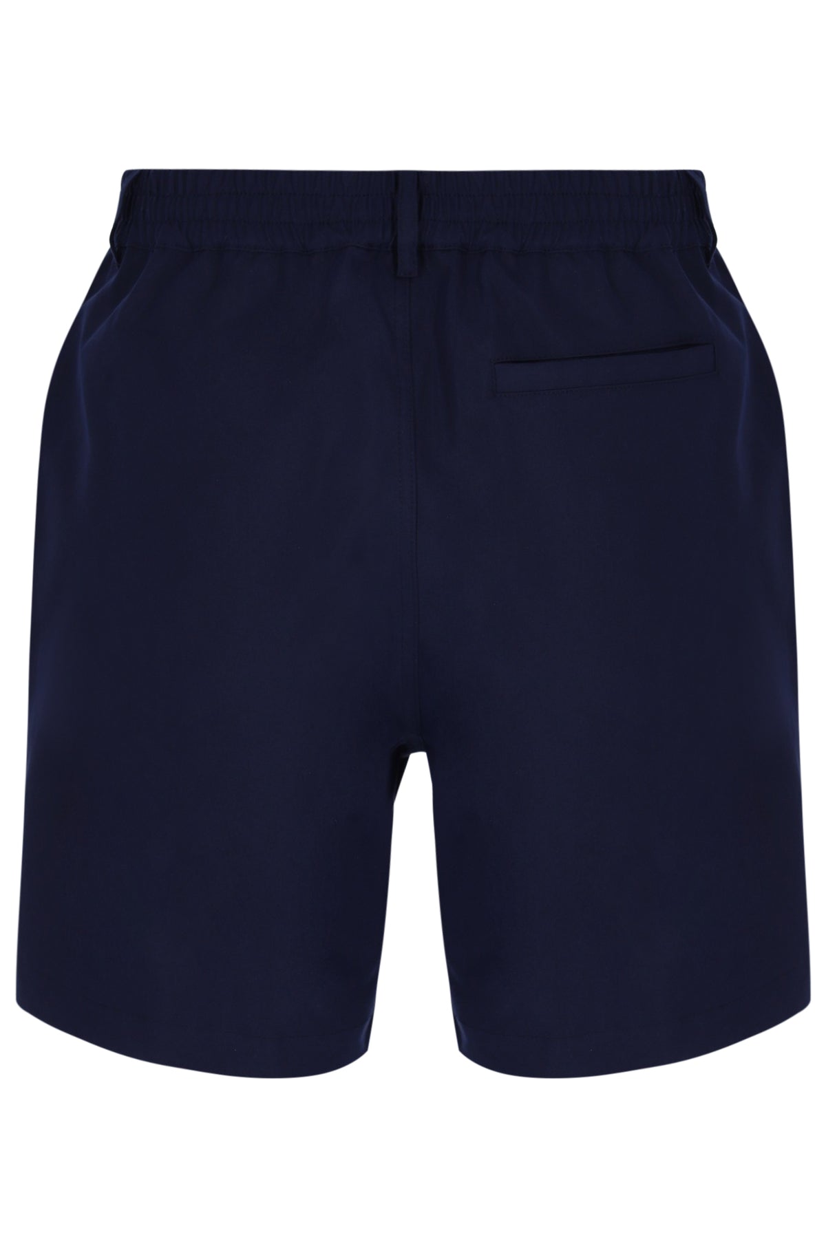 Displays the Navy 'Fila' branded Caruso Chino Shorts
