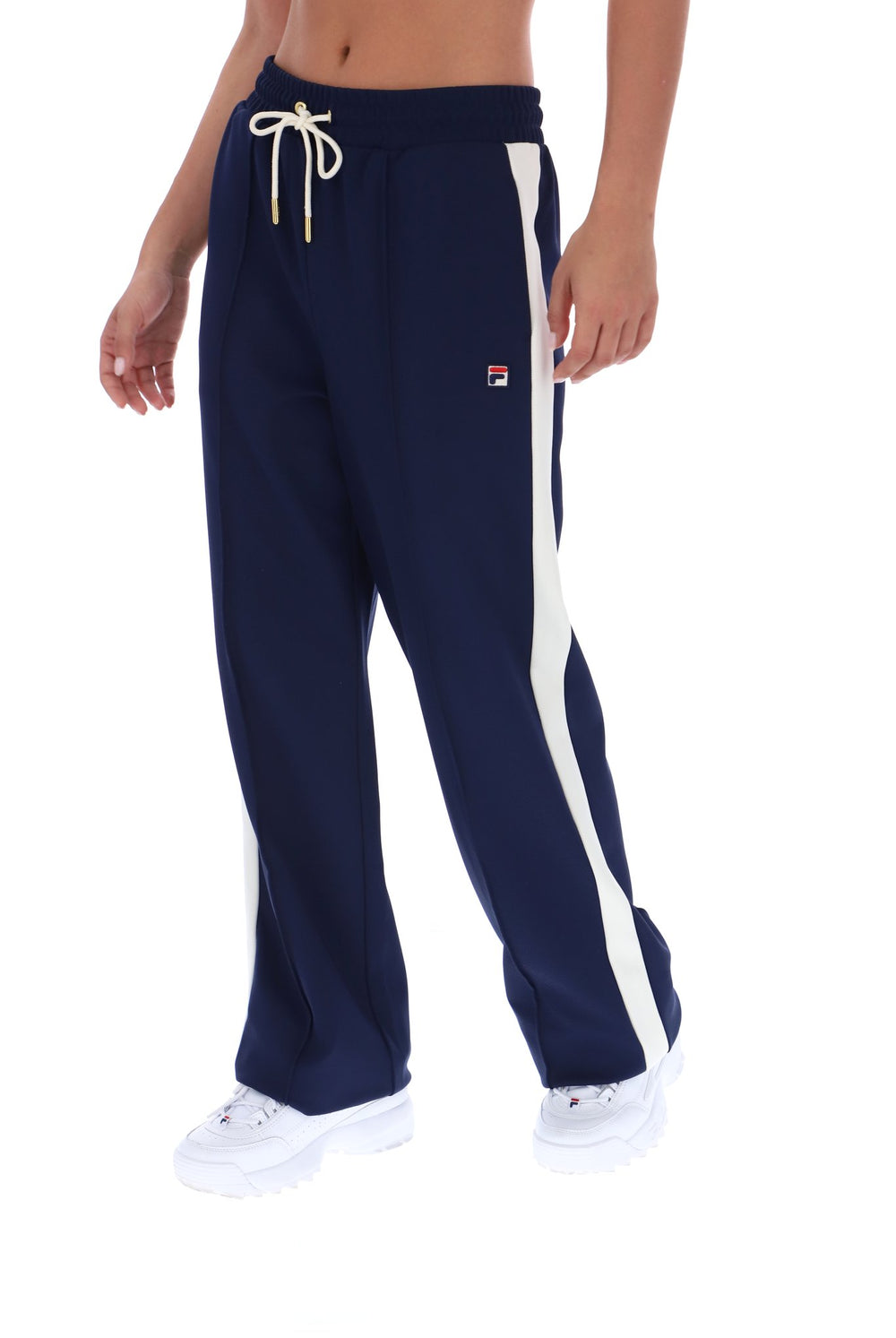 Fila Navy Chiara Smart Straight Leg Trousers