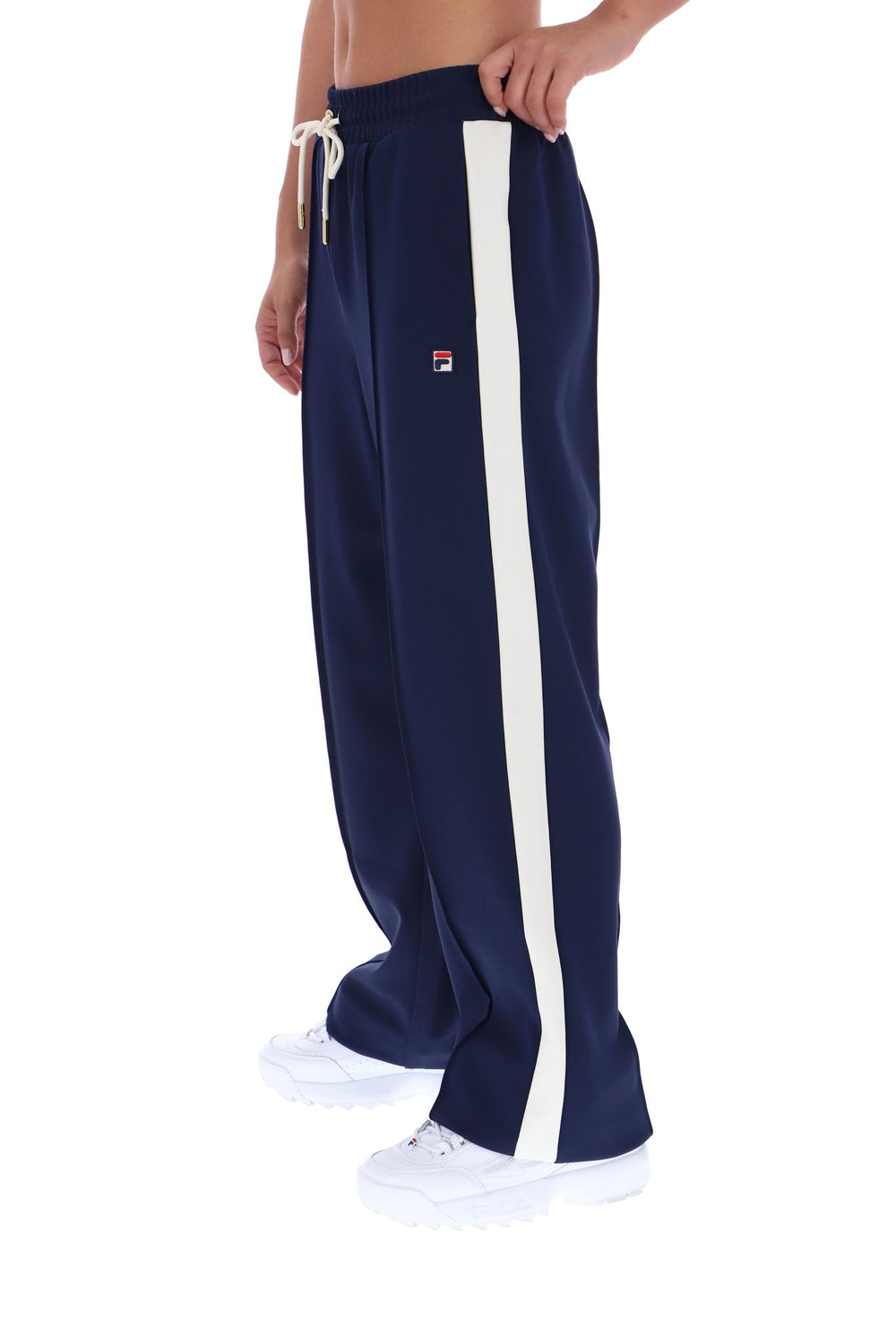Fila Navy Chiara Smart Straight Leg Trousers