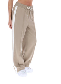 Beige Chiara Smart Straight Leg Trousers