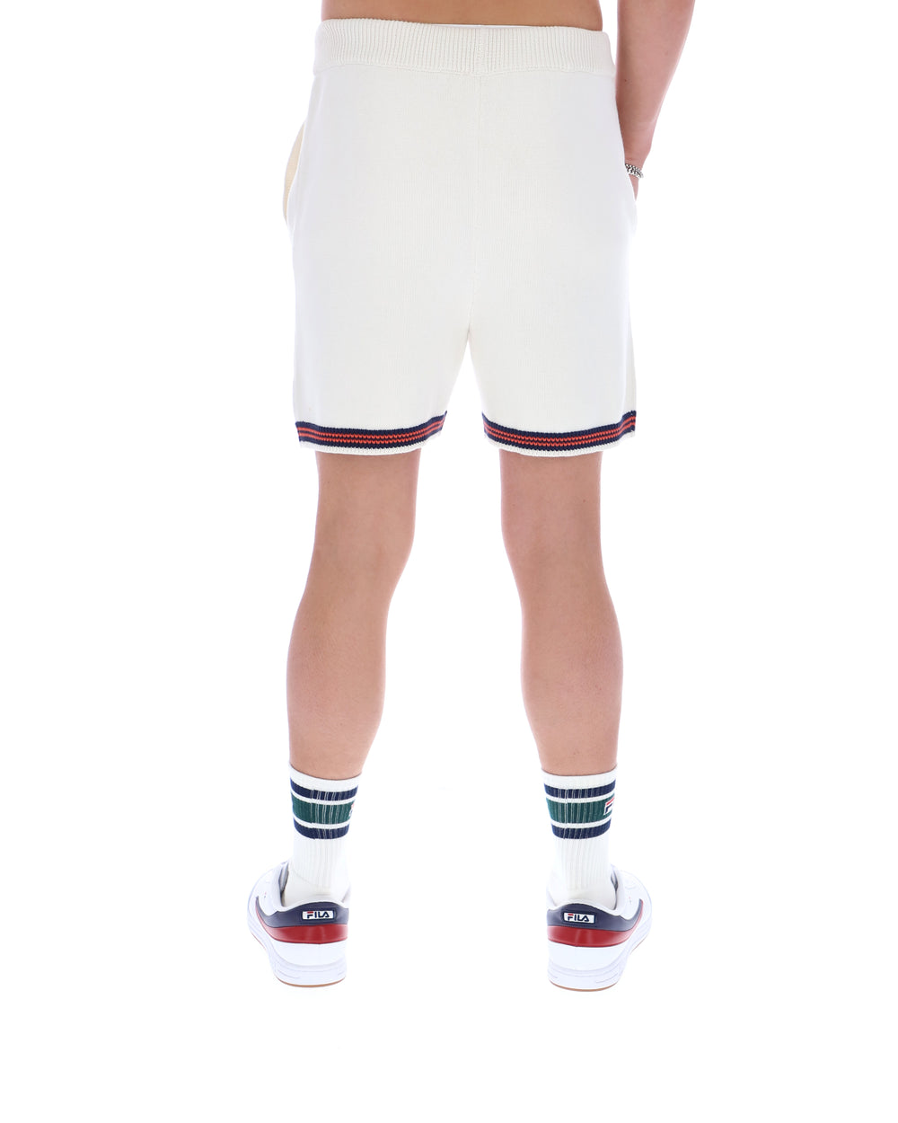 Gardenia Clemente Crochet Knitted Shorts with Contrast Tipping