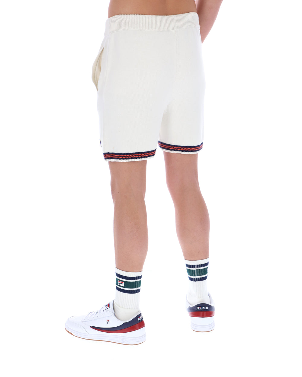 Gardenia Clemente Crochet Knitted Shorts with Contrast Tipping