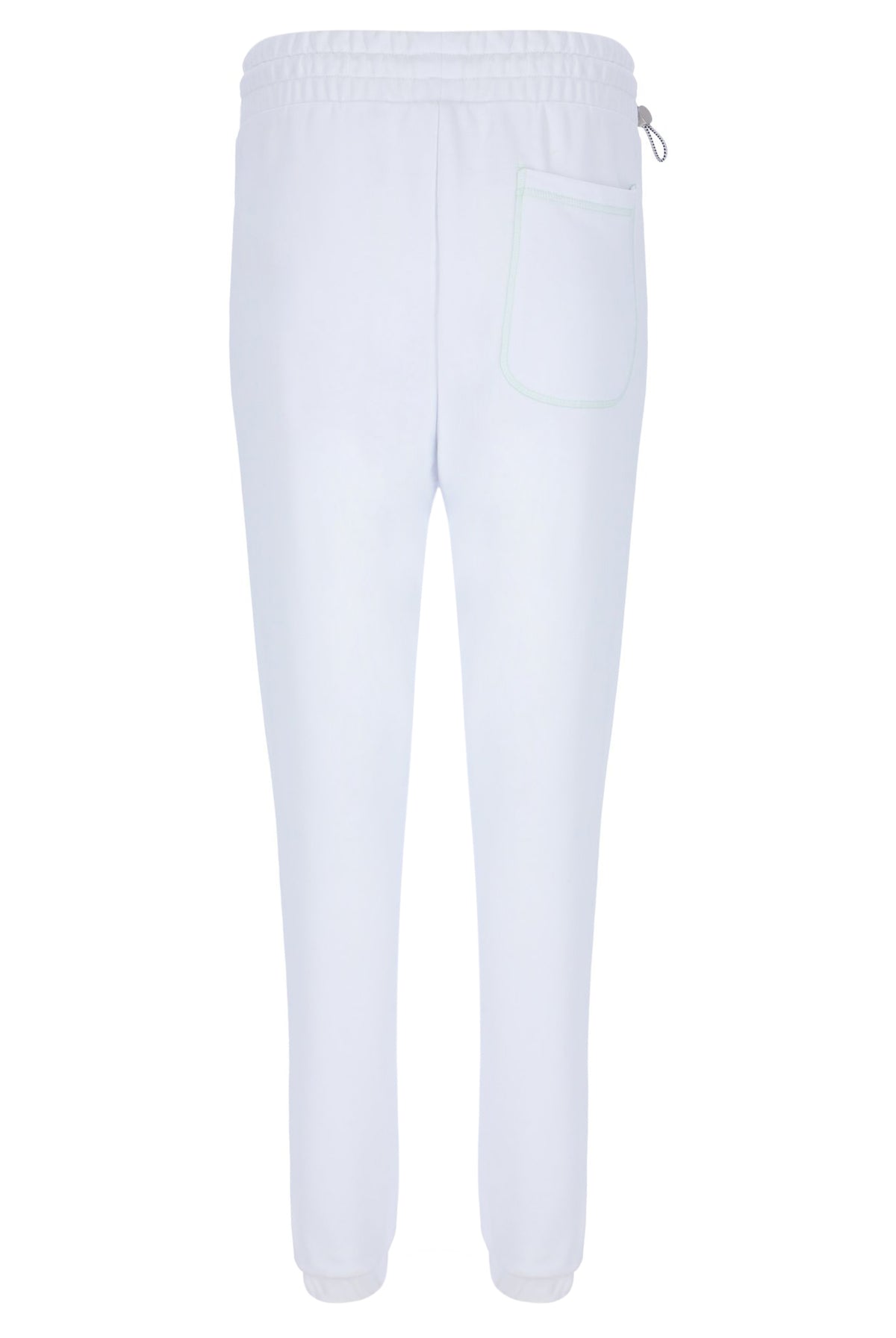 White Contrast Stitch Unisex Sweatpants
