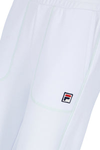 White Contrast Stitch Unisex Sweatpants