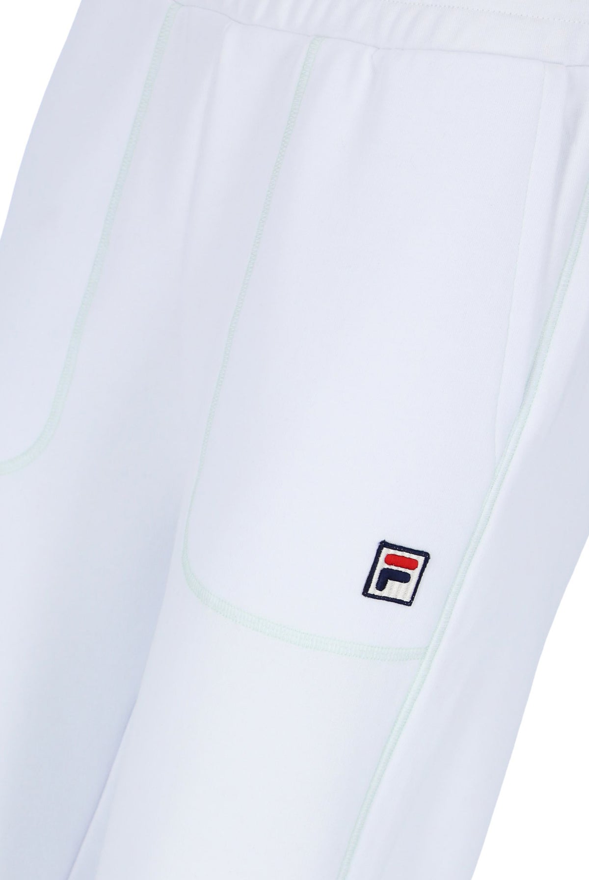 White Contrast Stitch Unisex Sweatpants