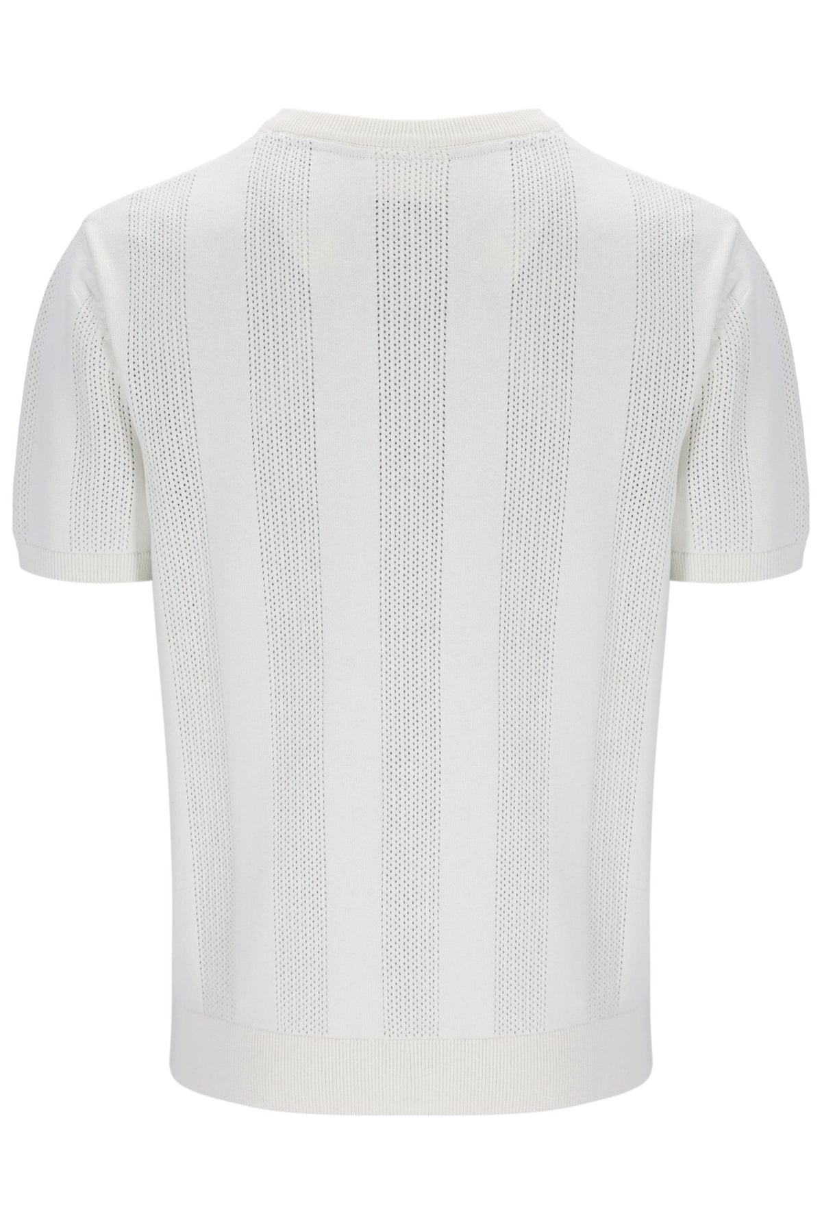 White textured t-shirt on a white background