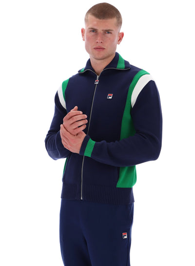 Cortez Colourblocked Knitted Track Top