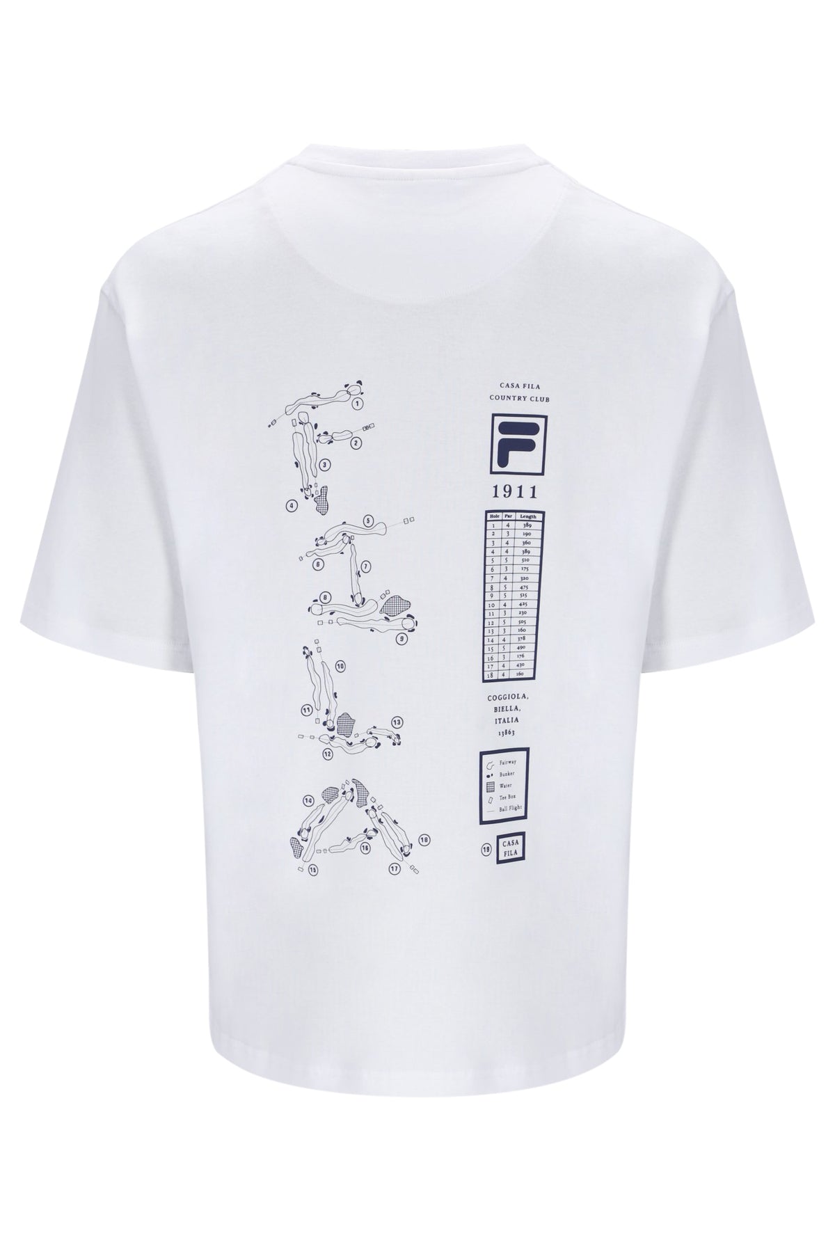 White Casa Golf Map T-Shirt