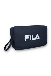 Navy Double Zip Washbag