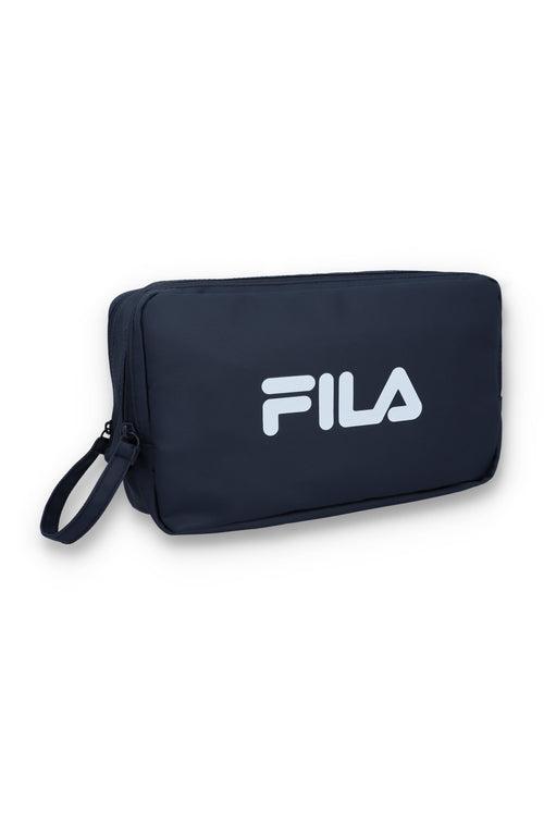 Navy Double Zip Washbag