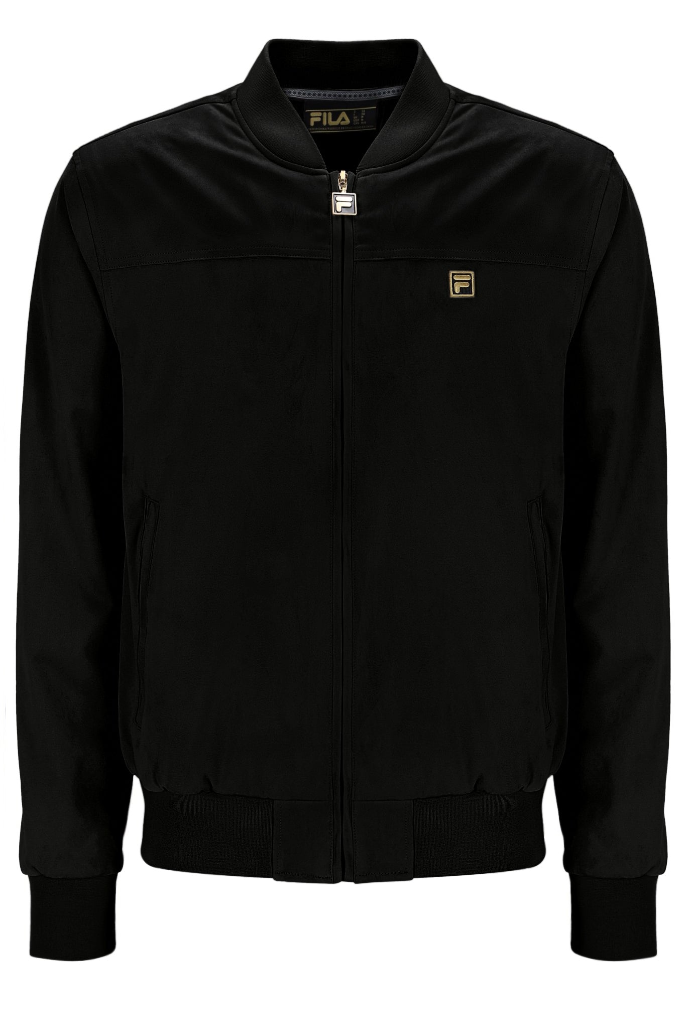 Black Dean Full Zip Faux Suede Jacket – Fila UK