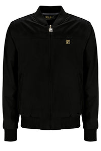 Black Dean Full Zip Faux Suede Jacket