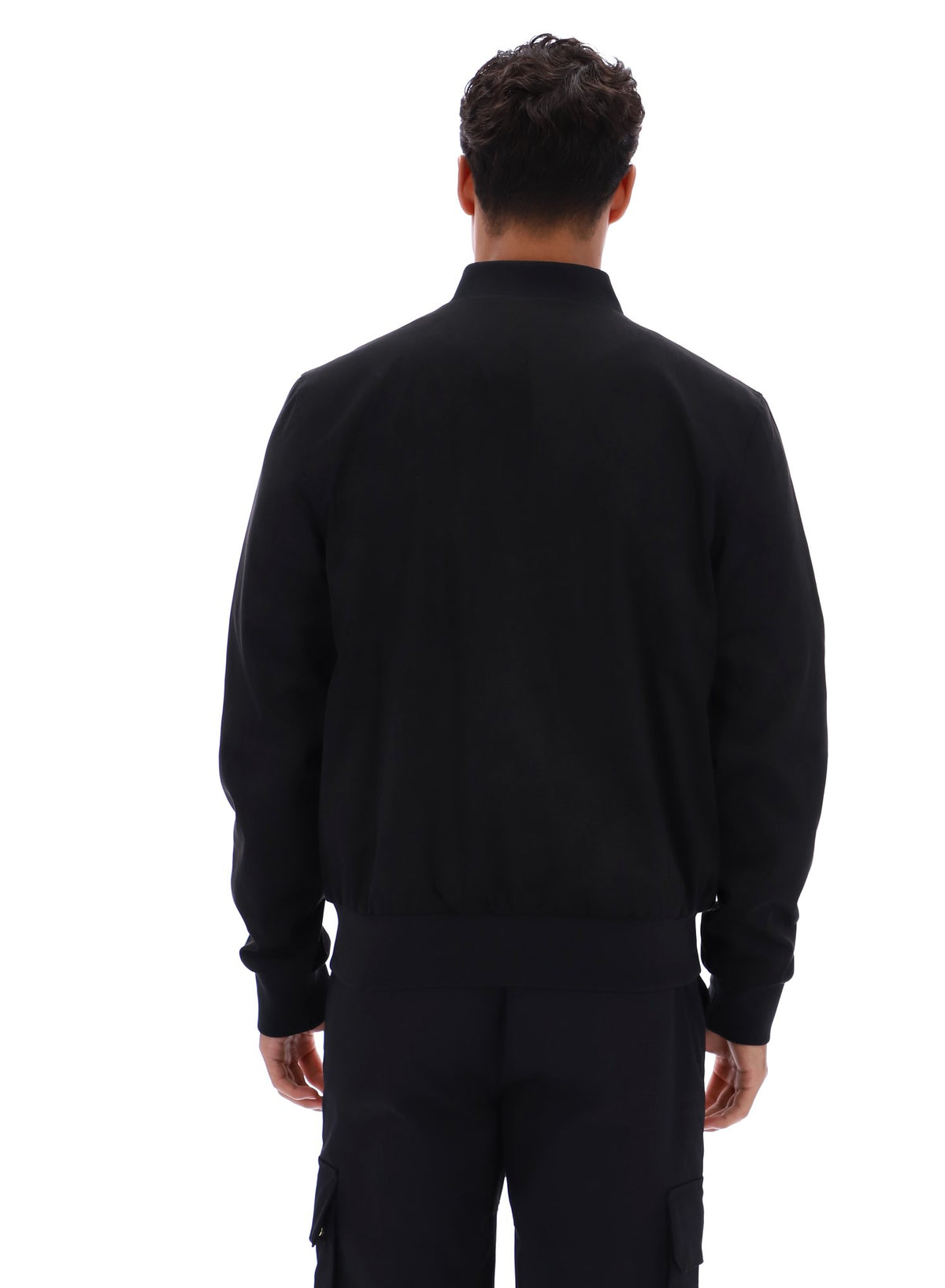 Black Dean Full Zip Faux Suede Jacket