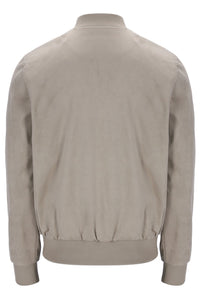 Vintage Khaki Dean Full Zip Faux Suede Jacket