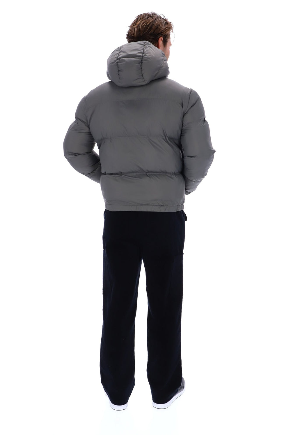 Gunmetal Desmond Hooded Puffer