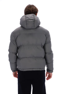 Gunmetal Desmond Hooded Puffer