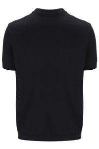Black t-shirt on a white background