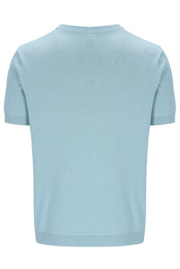 Light blue t-shirt on a white background