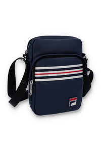 Fila Navy Drees Faux Leather Crossbody Bag