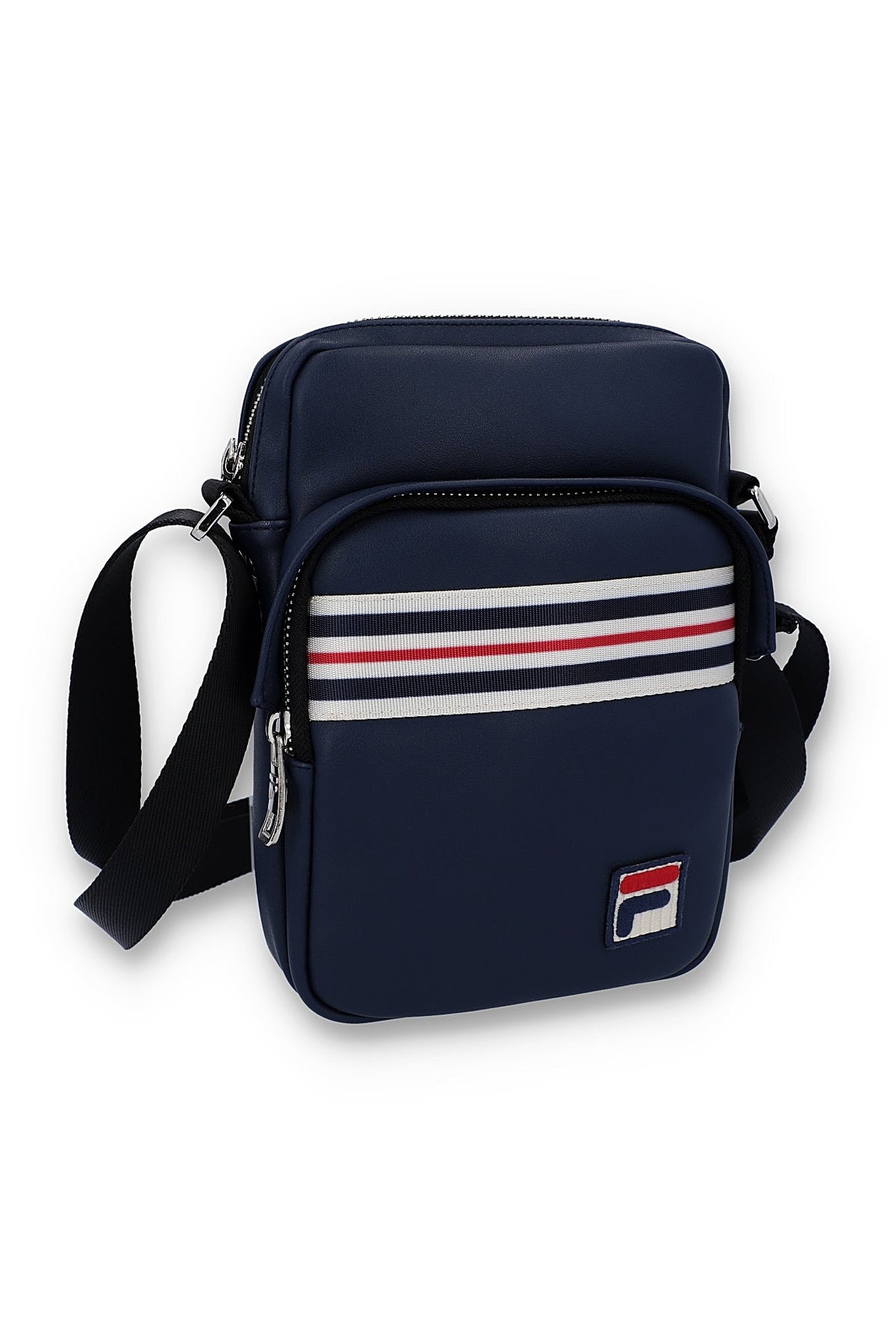 Fila Navy Drees Faux Leather Crossbody Bag