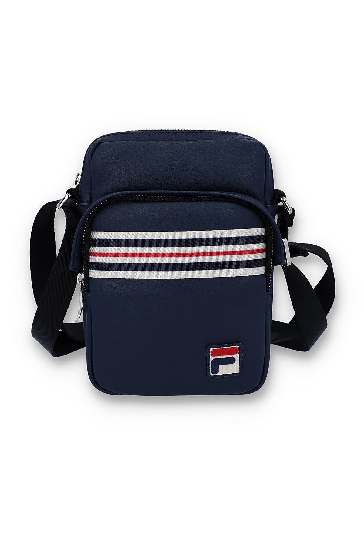 Fila Navy Drees Faux Leather Crossbody Bag