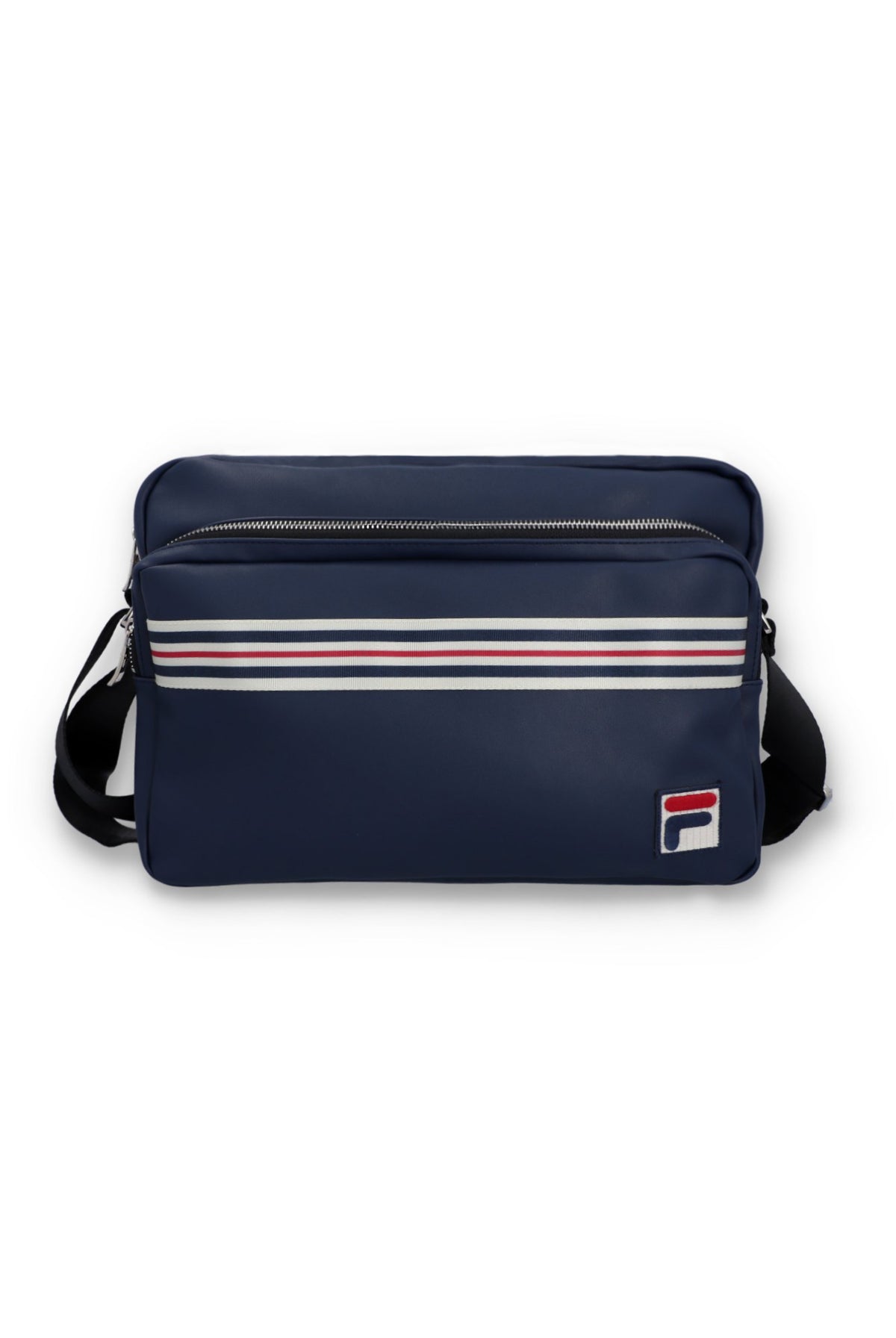 Fila Navy Durnes Faux Leather Flight Bag