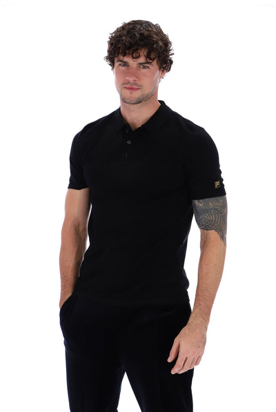 Evan Drop Needle Knit Polo