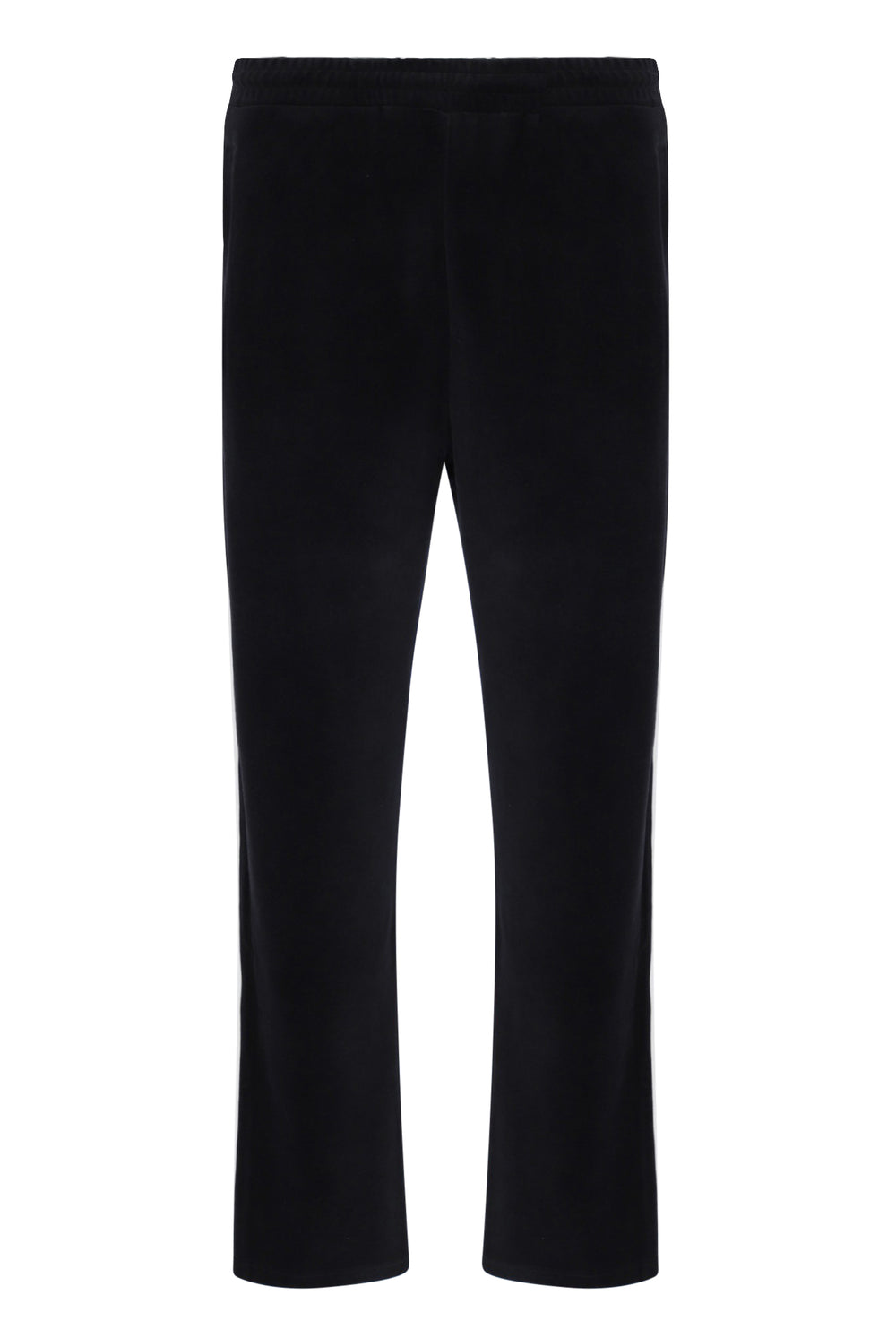 Displays the Black 'FILA' branded Fario Velour Track Pant