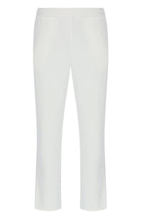Displays the White 'FILA' branded Down Fario Velour Track Pant