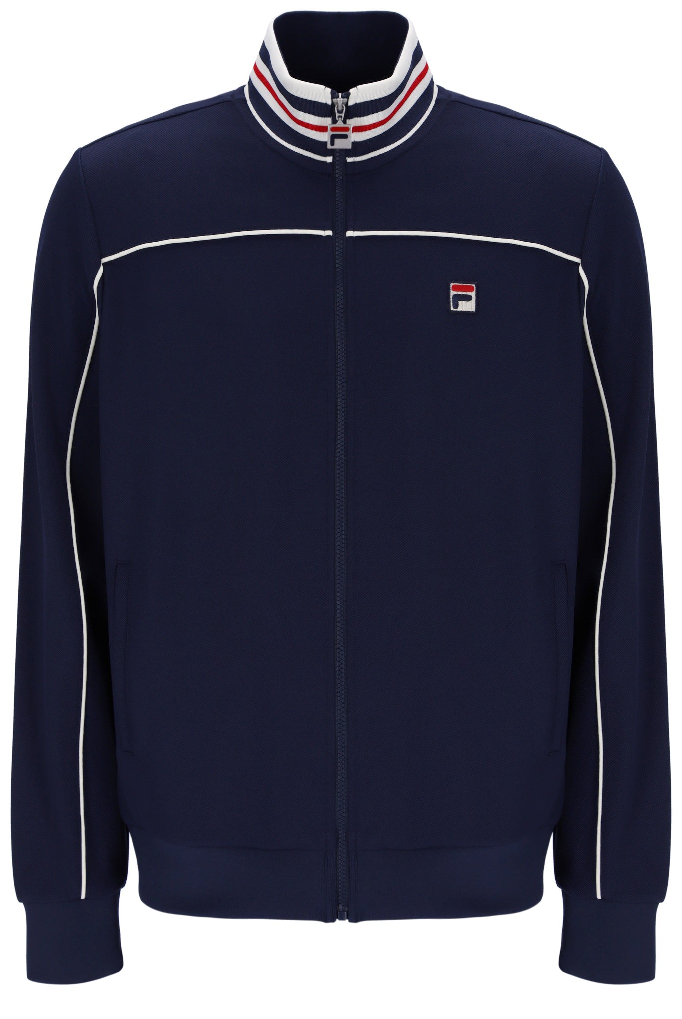 Fila Navy Federico Tipped Neck Track Top – Fila UK