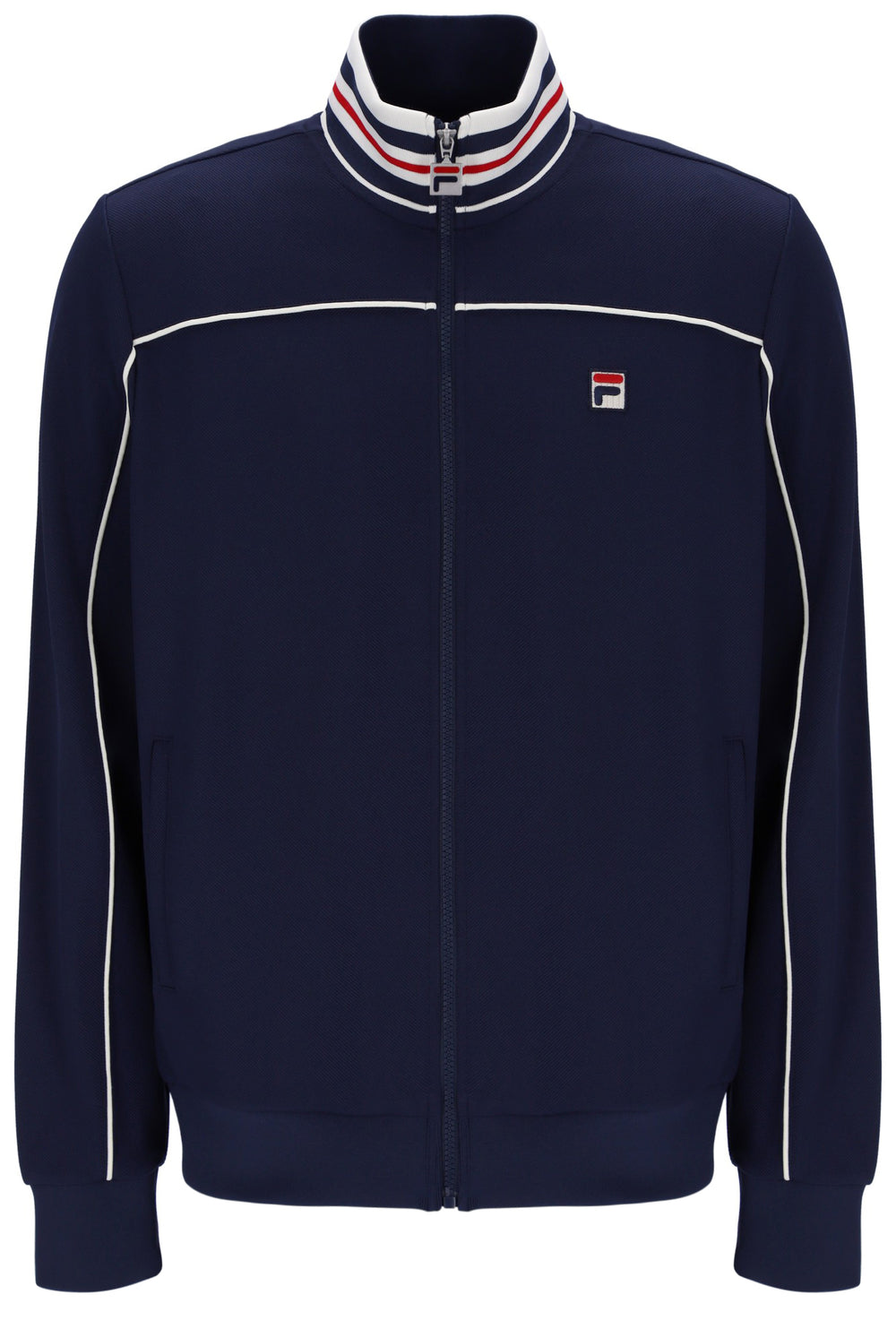Fila Navy Federico Tipped Neck Track Top