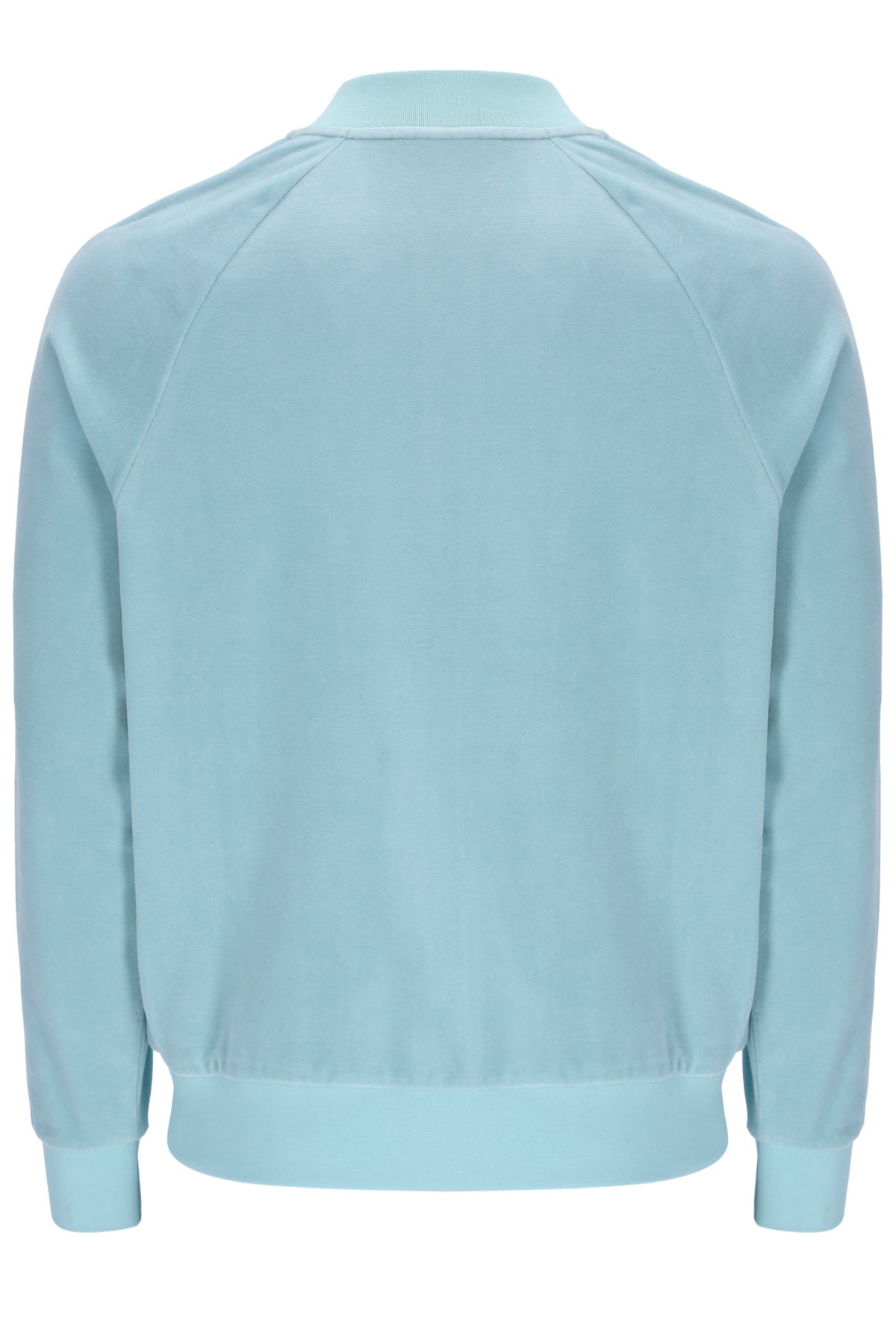 Light blue jacket on a white background