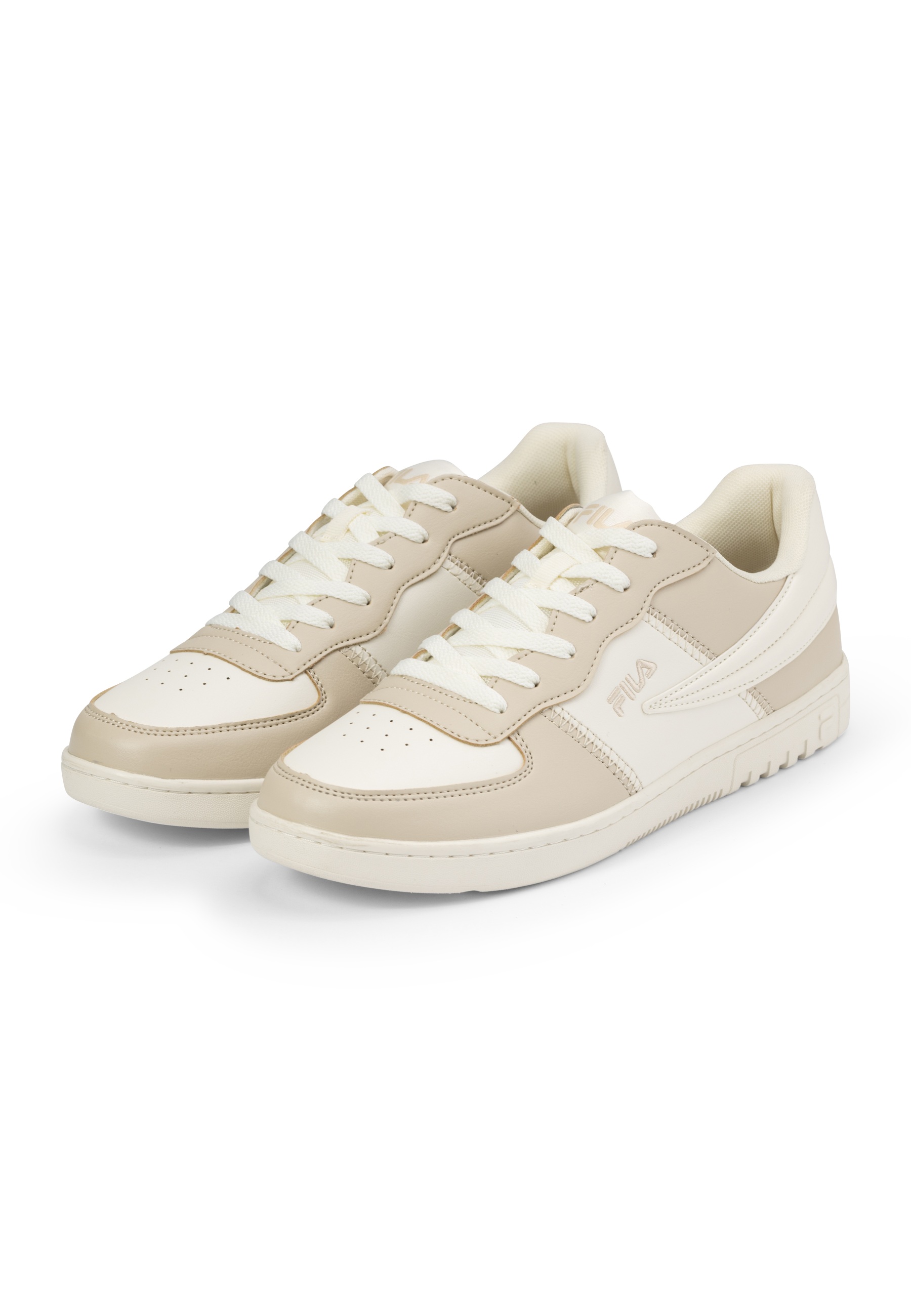 Fila white leather trainers online