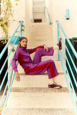 PURPLE FILA x KOREA VENTISEI STRAIGHT LEG BOTTOMS