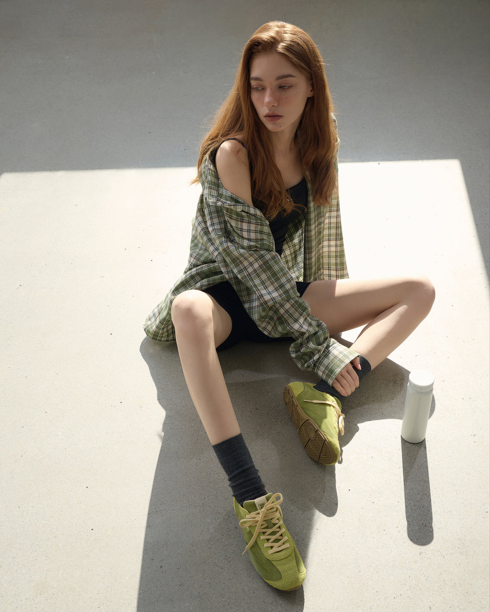 Women's Green Suede Ritmo Trainer
