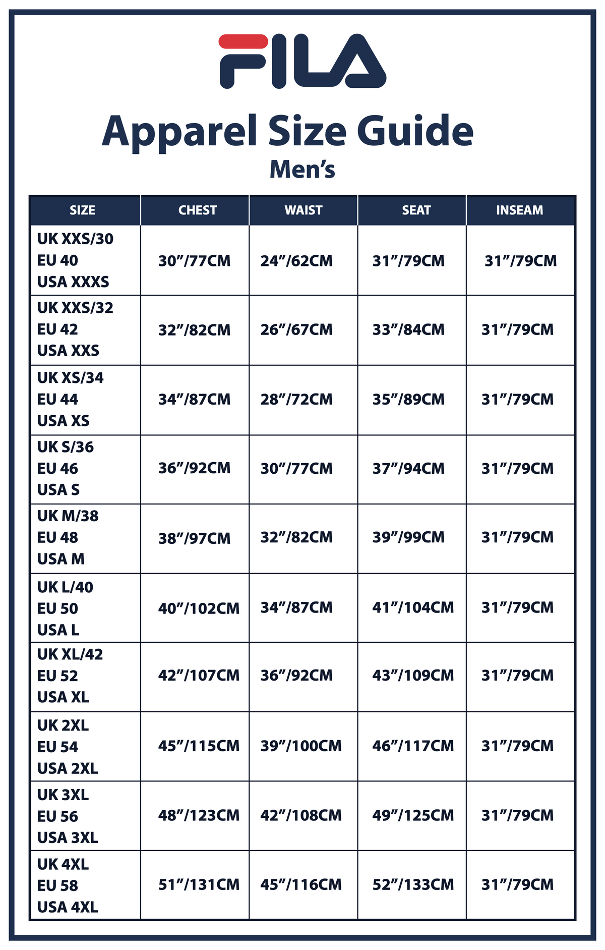Size guide