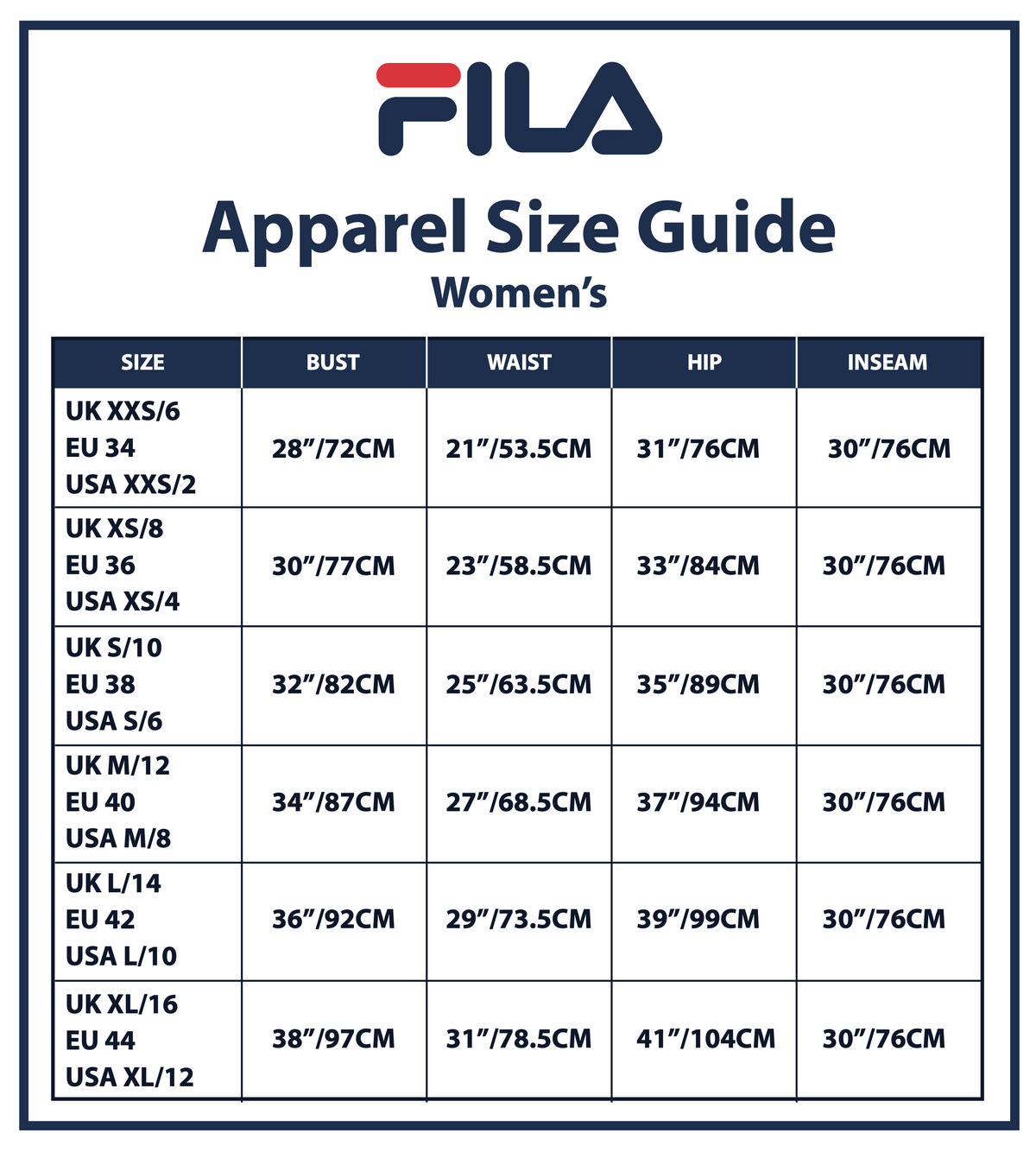 Size guide