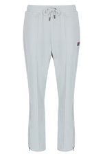 Light Grey sweatpants with a brand logo on a white background