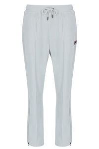 Light Grey sweatpants with a brand logo on a white background