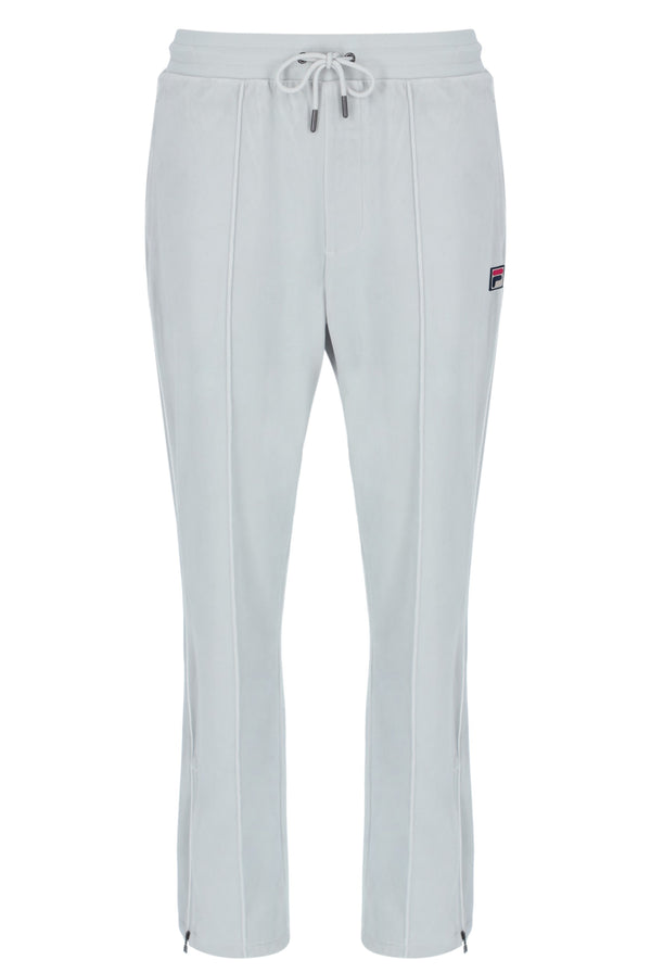 Light Grey sweatpants with a brand logo on a white background