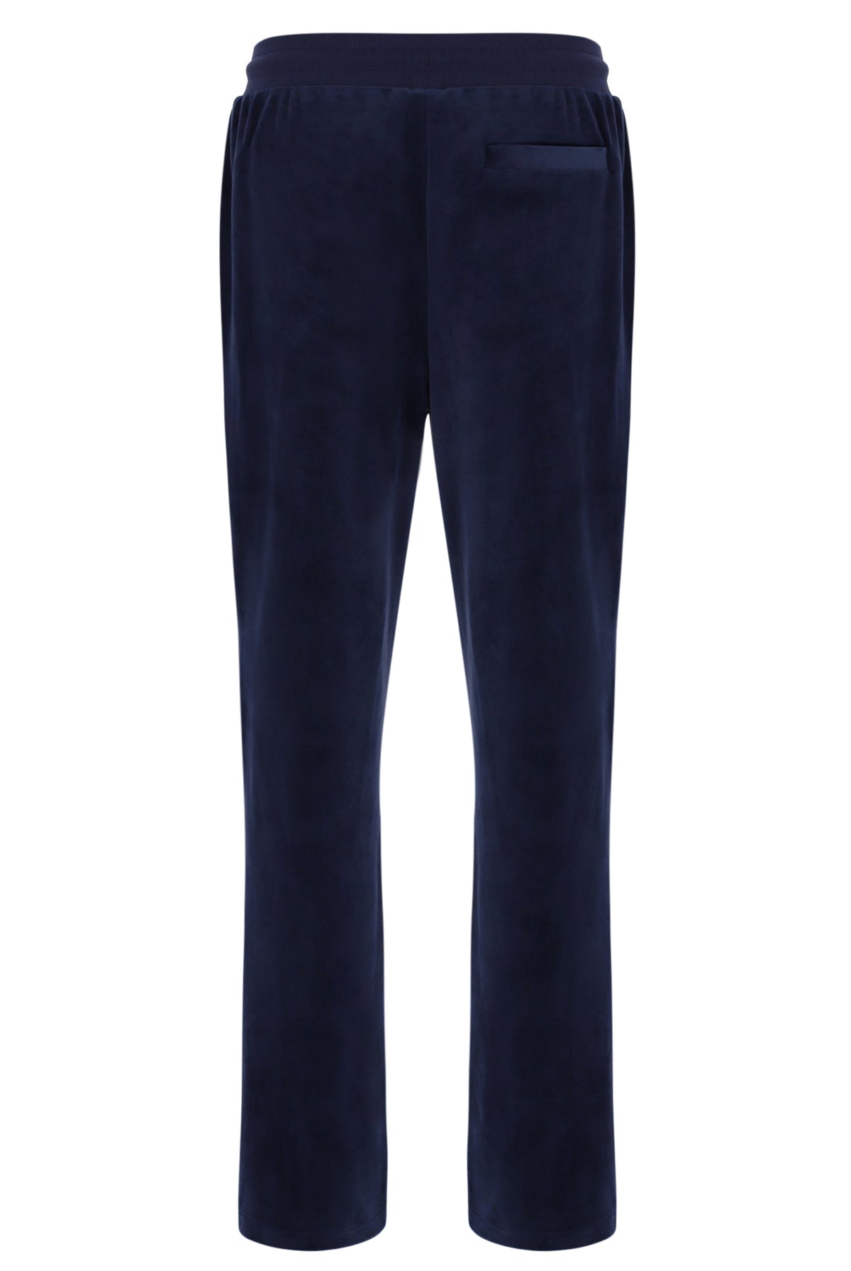 Navy blue pants on a white background