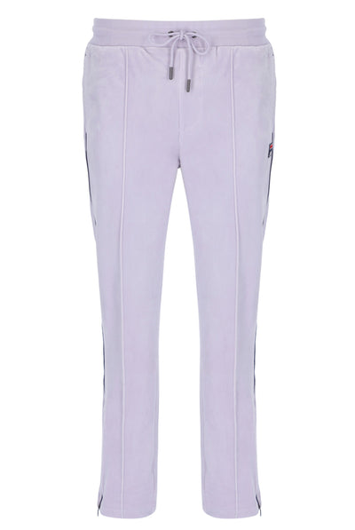 Misty Lilac Fio Velour Straight-Leg Jogger