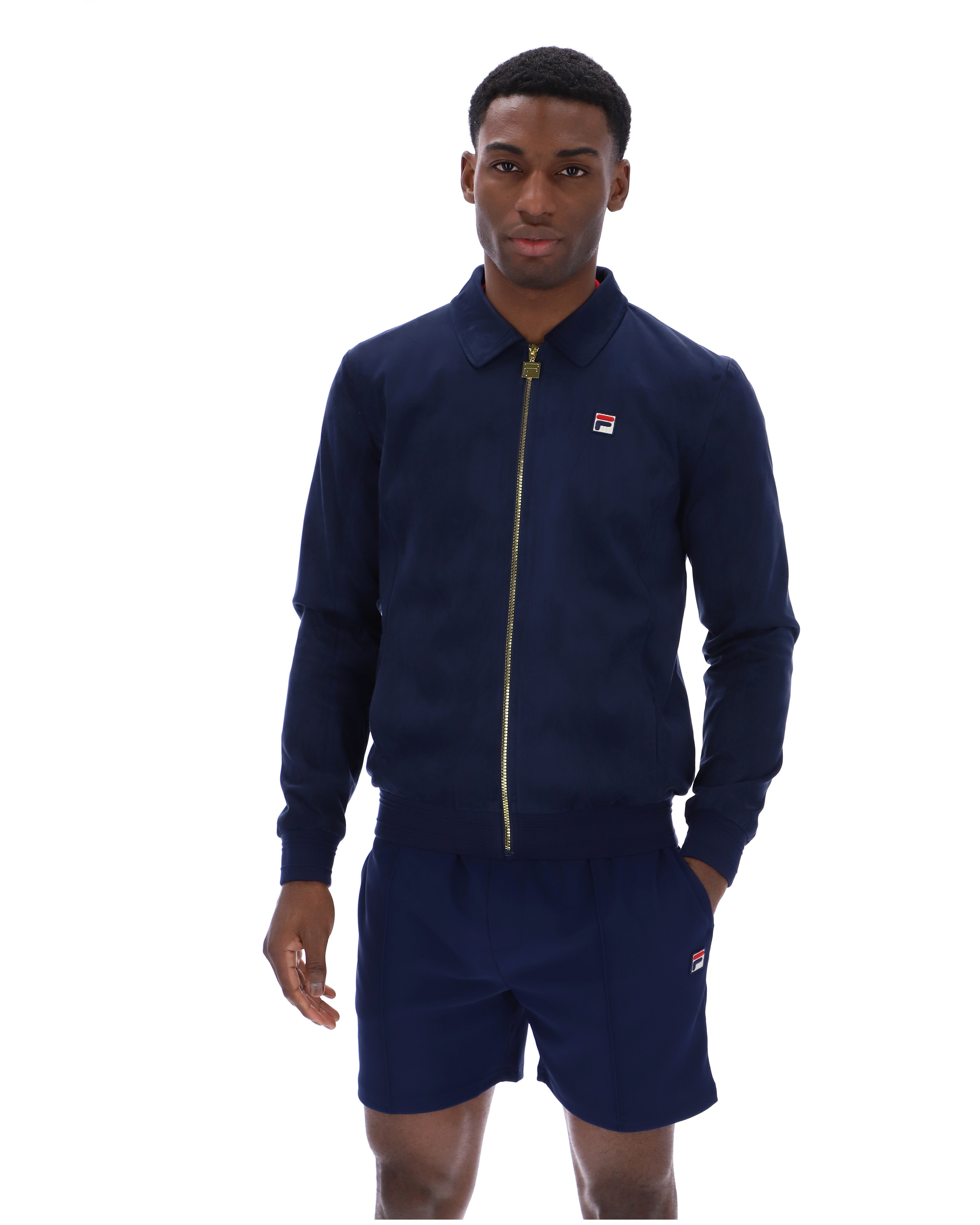 Fila Navy Francesco Suede Jacket – Fila UK