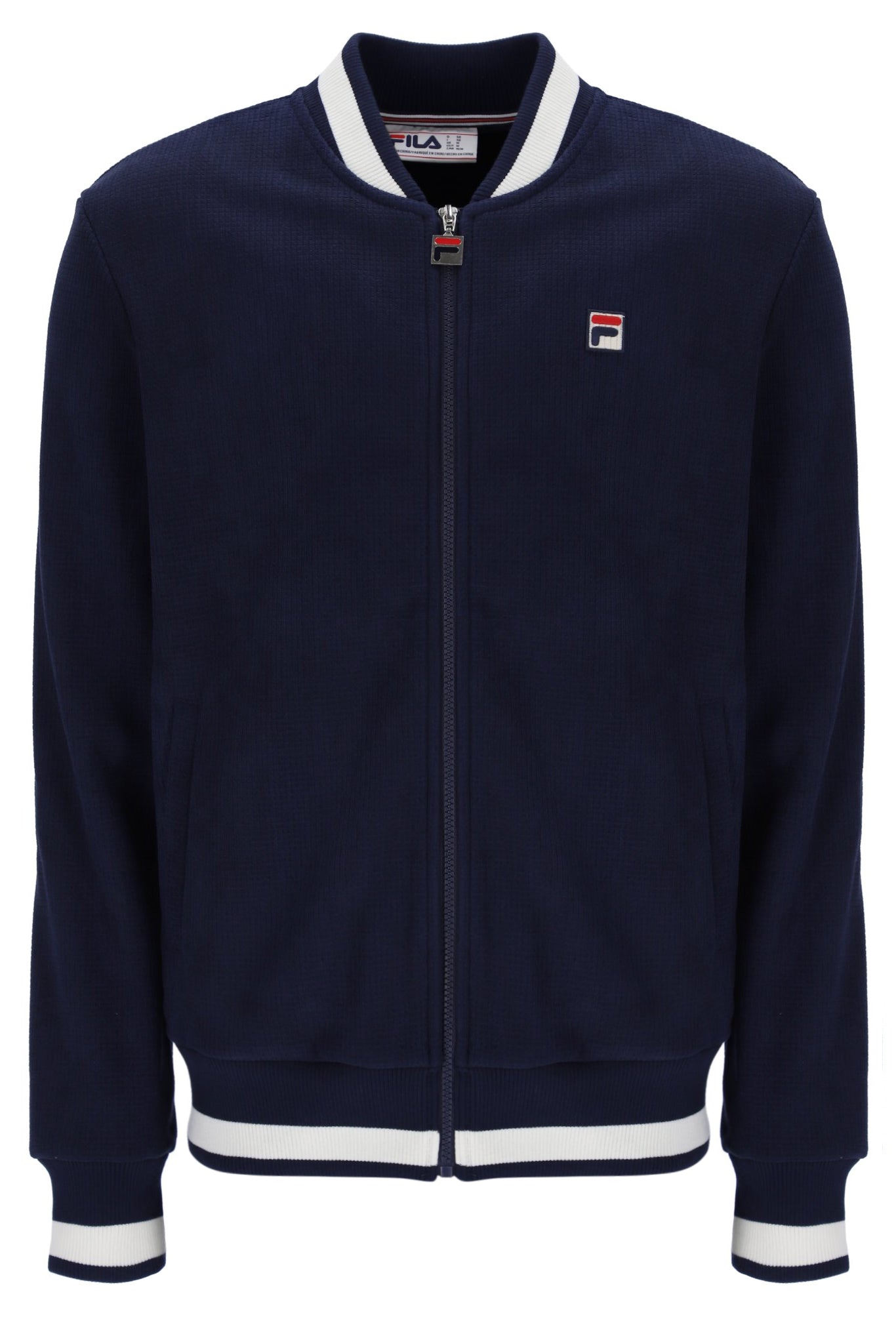Fila Navy Gabe Waffle Knit Jacket – Fila UK