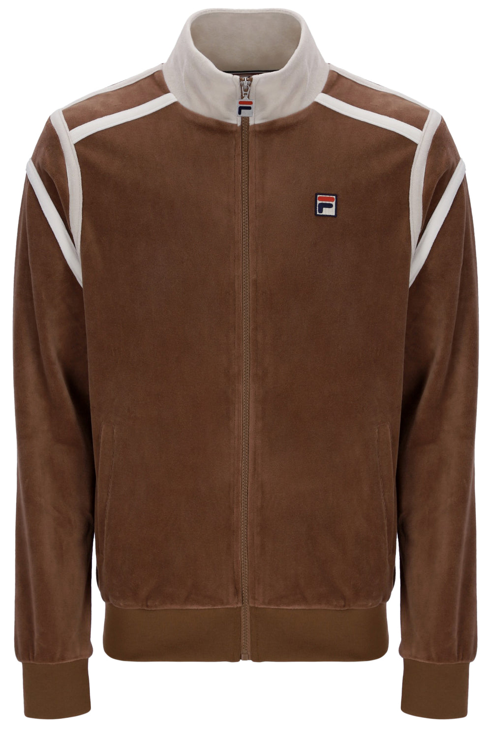 Cappuccino Gabriele Contrast Panel Track Top