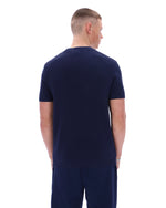 Fila Navy Gerardo Mesh Stripe Knitted Tee