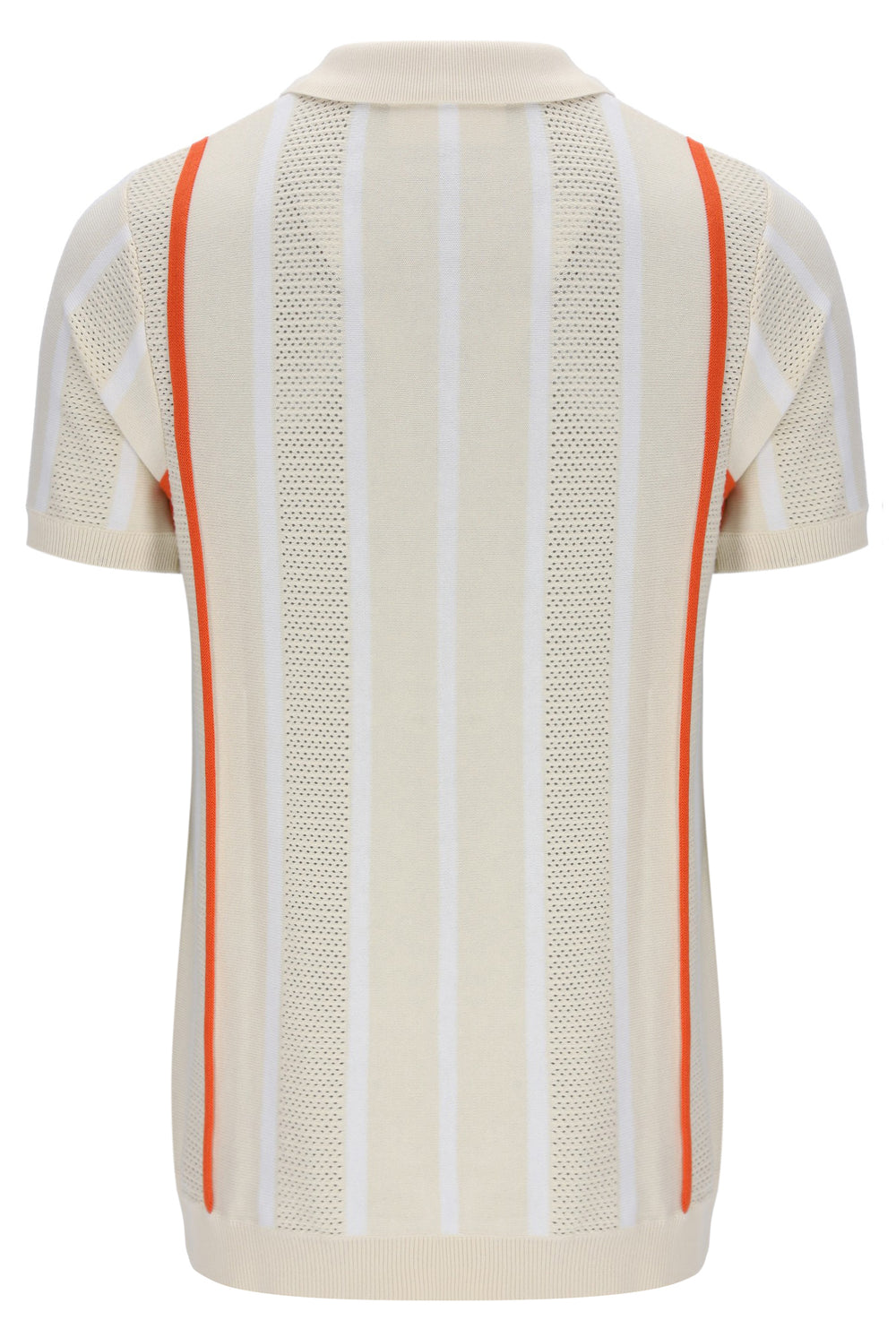Tapioca Giorgio Crochet Patchwork Knitted Polo