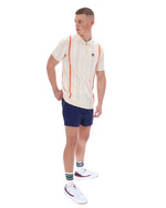 Giorgio Crochet Patchwork Knitted Polo