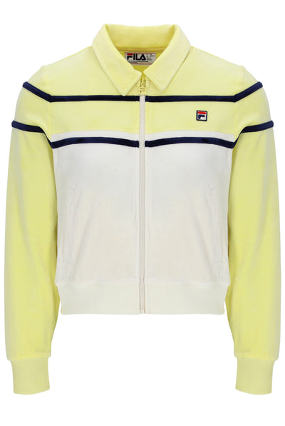 Wax Yellow Giovana Cropped Zip-Up Top